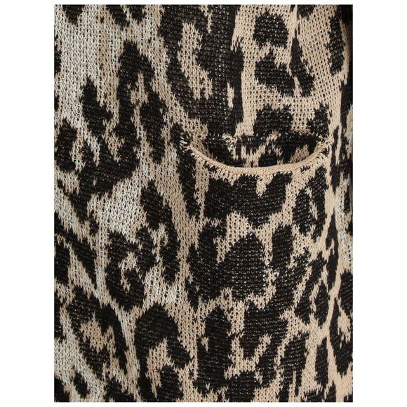 R13 Leopard Boyfriend Women's Cardigan - Picture 3 of 3